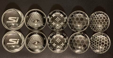 Etched Projector Lenses